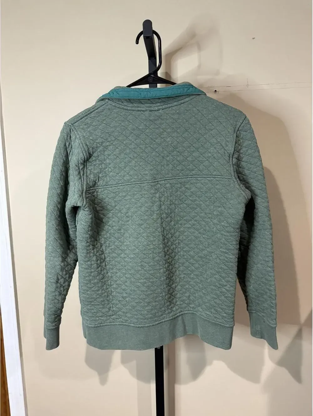 Patagonia Women's Green XS Quilted Pullover Jacket Organic Cotton